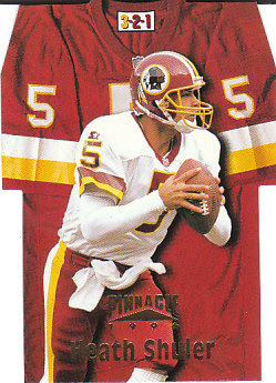 Heath Shuler Washington Redskins 1996 Pinnacle NFL Die Cut Jerseys #5